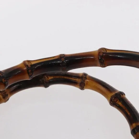 GUCCI Bamboo Hand Bag Leather Red Gold 002 0260 2615 Auth ep12137 - Picture 9 of 16